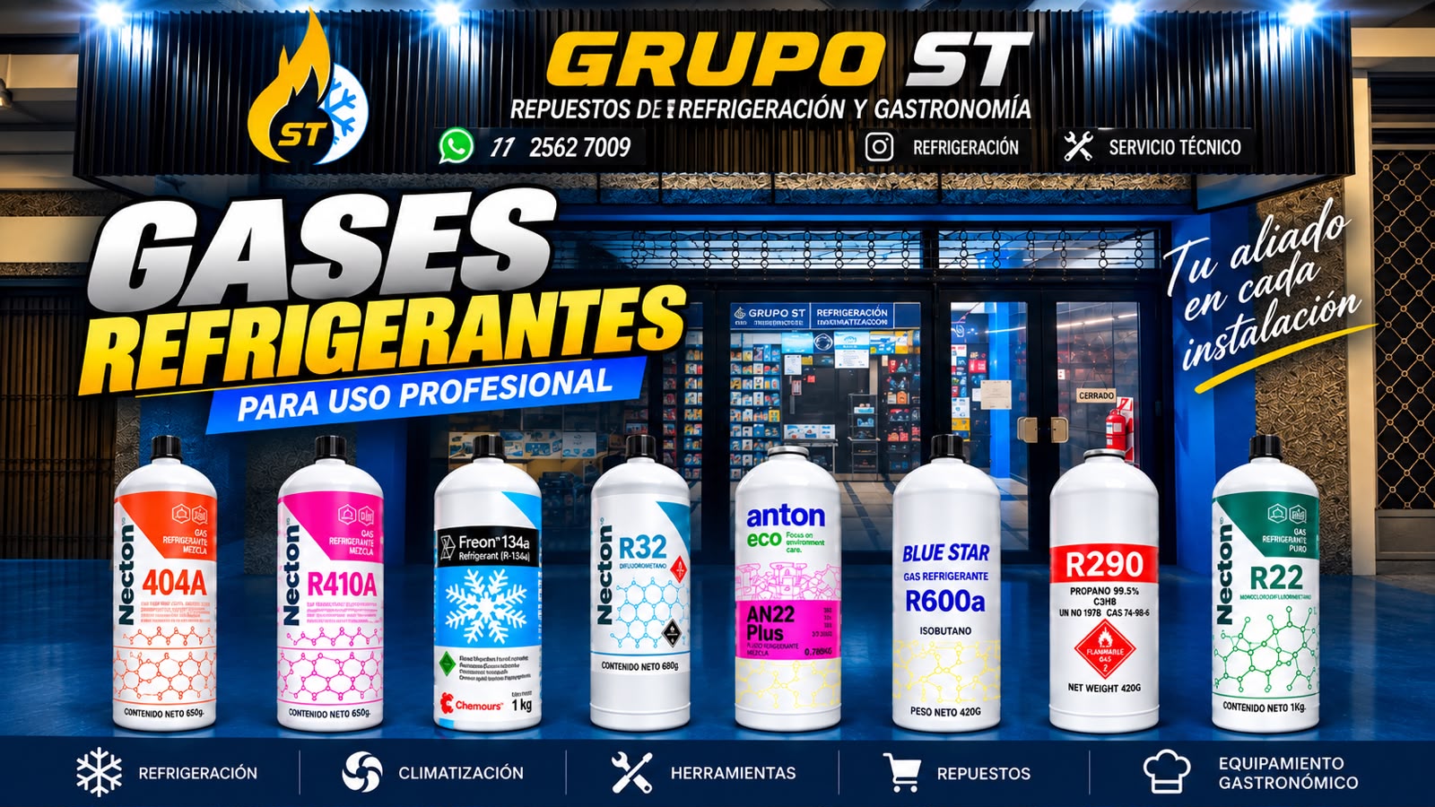 Grupo ST - Refrigeración, climatización, herramientas y repuestos